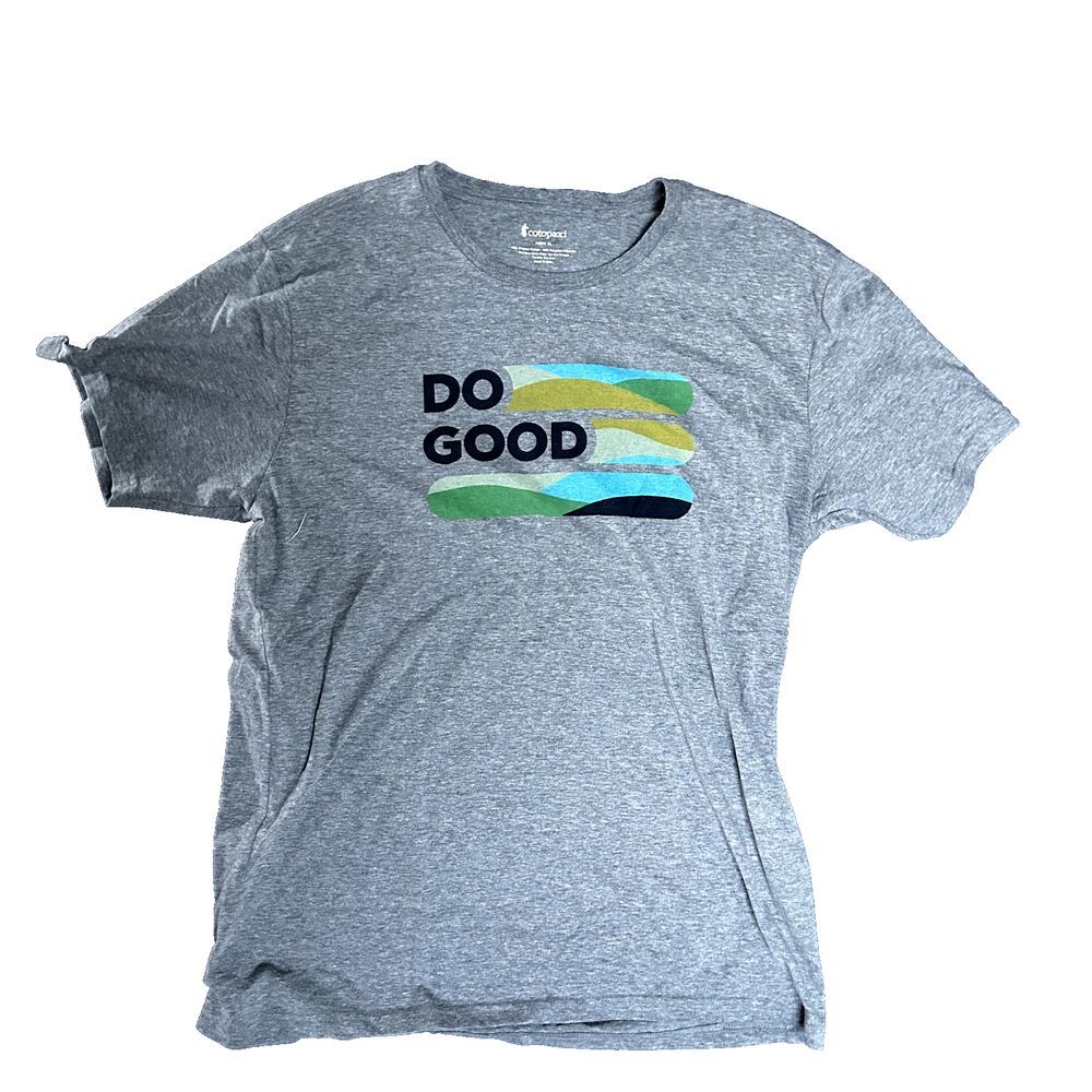 Cotopaxi T-Shirt Mens XL Gray Do Good Crewneck Organic Cotton Recycled Polyester